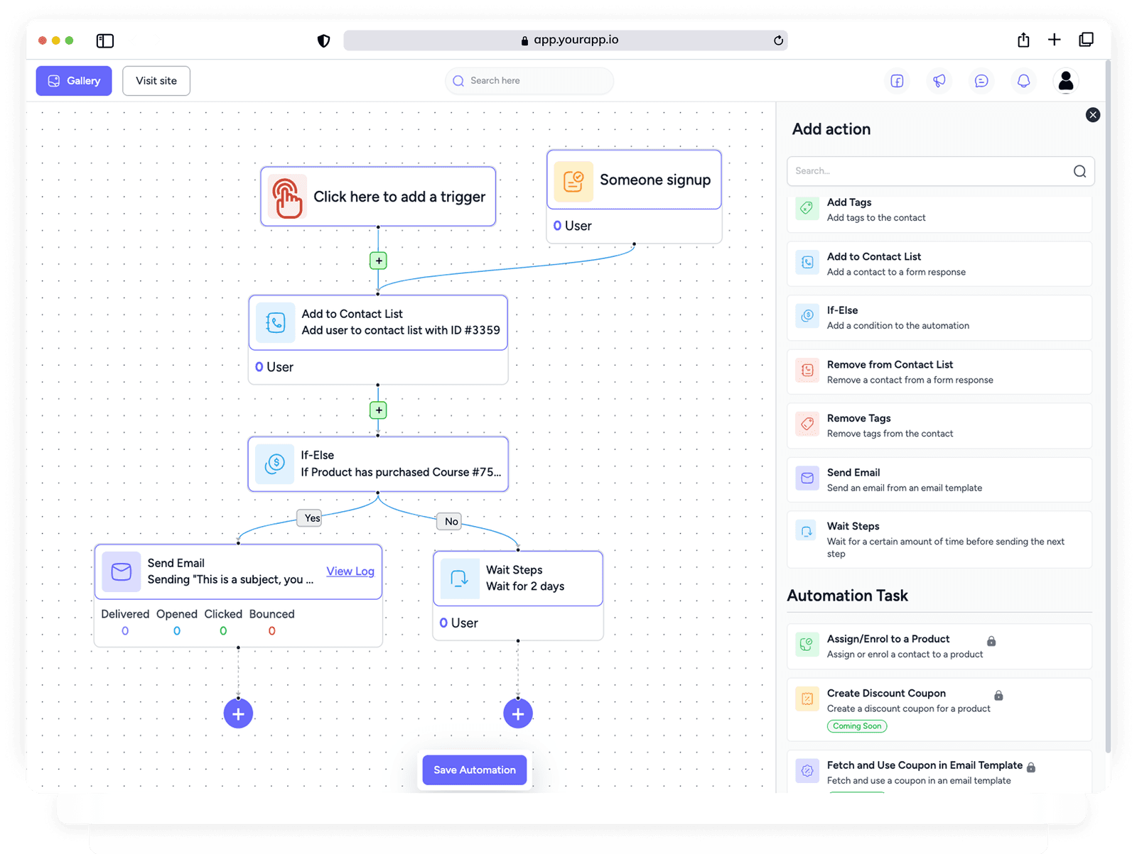 EzyCourse Feature preview